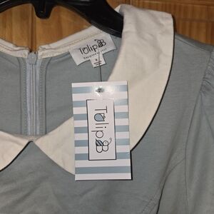 Tulip B Women's Dress with White Collar